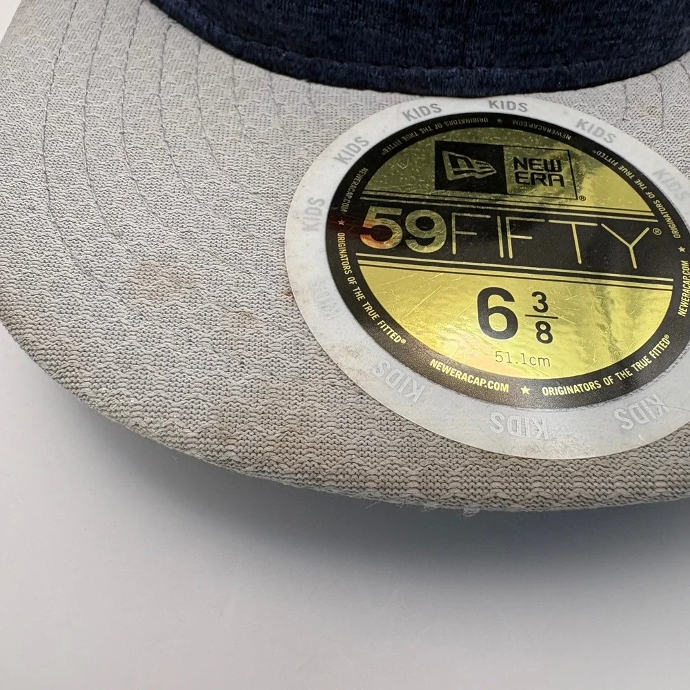 New Era 59FIFTY Kids New England Patriots Baseball Cap‎ NFL 6 3/8 Navy Heather